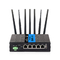 Bộ định tuyến WiFi 4G Din Rail ổn định màu đen RS232 RS485 với cổng USB